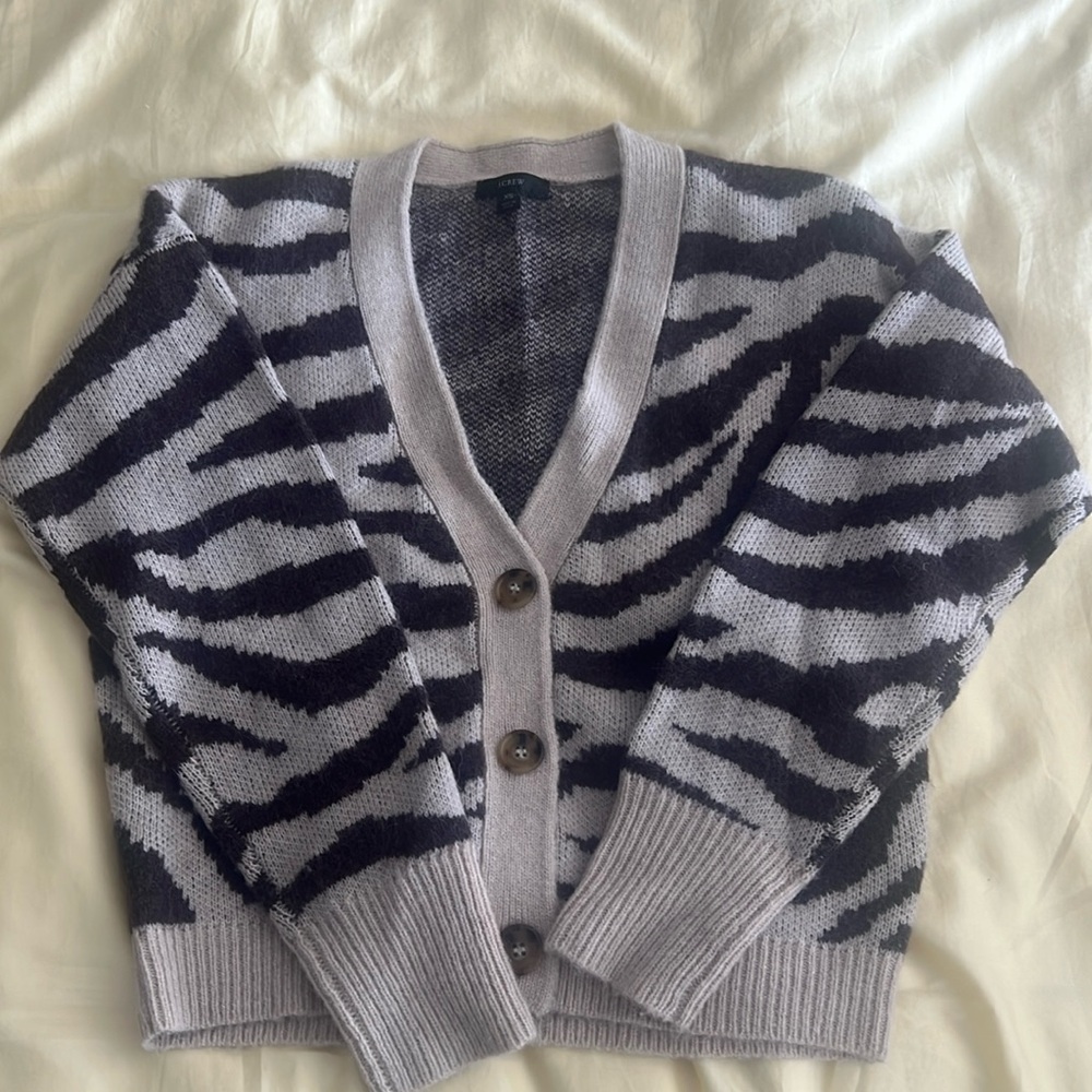 J. Crew Ribbed V-neck Cardigan